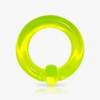 Argola de Acrílico Verde Translúcido - Captive é na ALARGS