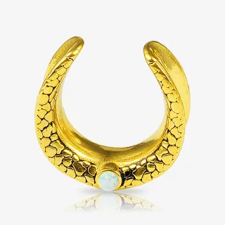 Plug Aço Cirúrgico Dourado Cobrastyle - Início