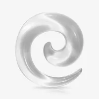 Espiral Expansor de Acrílico – Alargador Transparente