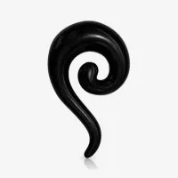 Espiral Expansor de Acrílico – Design Preto e Anatômico