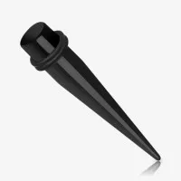 Expansor Acrílico Preto com 2 Anéis: Estilo e Conforto