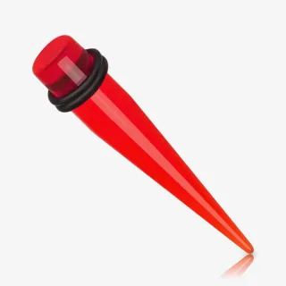 Expansor Acrílico Vermelho 2 Anéis - Expansor