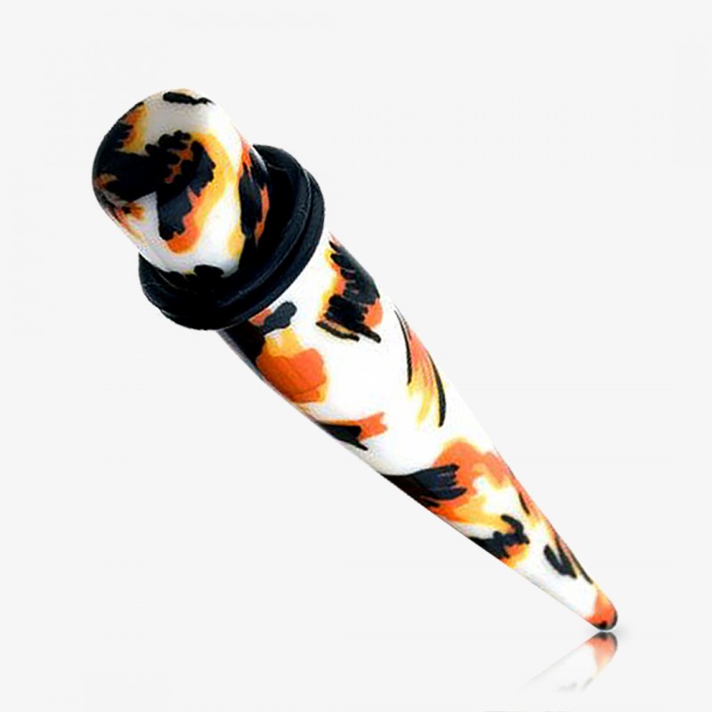 Expansor Acrílico Pele de Cobra 2 Anéis - Expansor