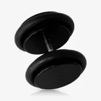 Falso Alargador Preto 2 Aneis é na ALARGS