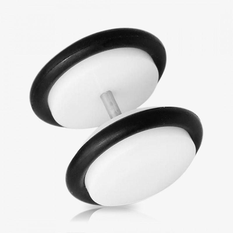 Falso Alargador Branco 2 Aneis - Falso Alargador