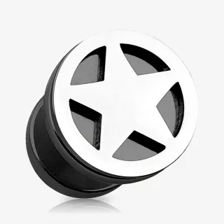 Falso Alargador Estrela no Aço - Falso Alargador