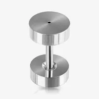 Falso Alargador de Aço com Rosca Interna | Visual de Impacto