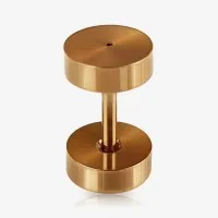 Falso Alargador de Aço Rosê é na ALARGS