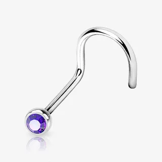 Piercing Nariz U Strass - Cores - Piercings de Nariz