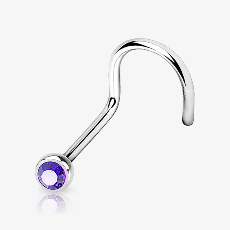 Piercing Nariz U Strass - Cores - Piercings de Nariz