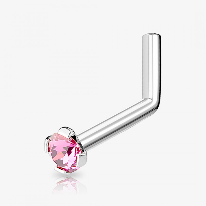 Piercing Nariz Curvo Strass Cravado - Piercings de Nariz