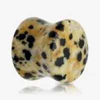 Plug de Pedra Jaspe para Alargador com Estilo Natural