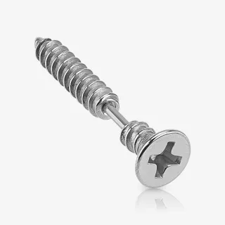 Piercing de Cartilagem Parafuso em Aço Cirúrgico