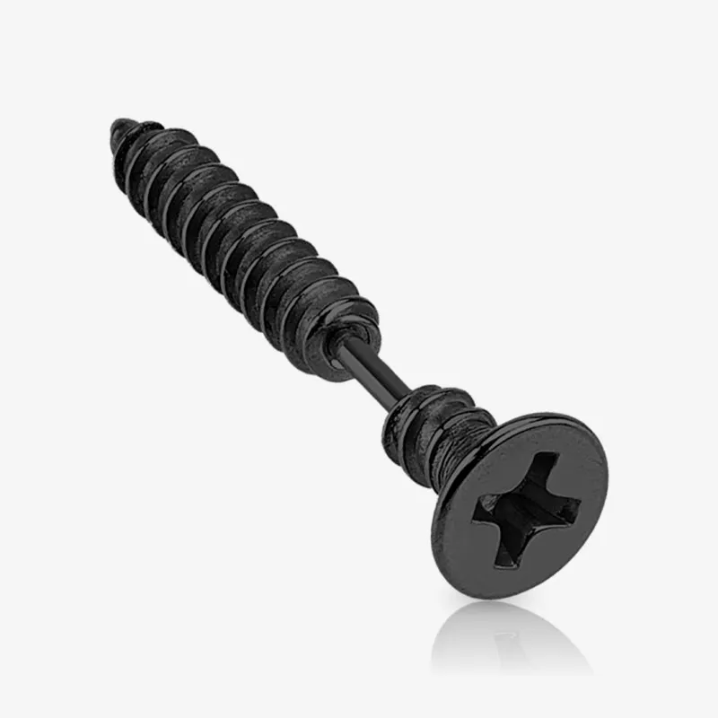 Piercing de Cartilagem de Aço Cirúrgico - Parafuso - Piercings Retos