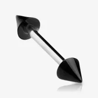 Piercing Barbell Spike Acrílico em Aço com Estilo Moderno