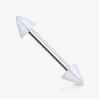 Piercing Barbell Spike Pirulito Colorido de Acrílico