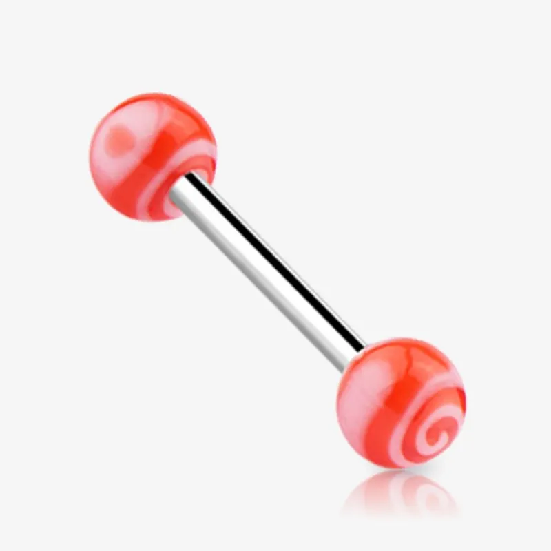 Piercing Barbell de Aço Cirúrgico - Bolinha Doce - Piercings Retos