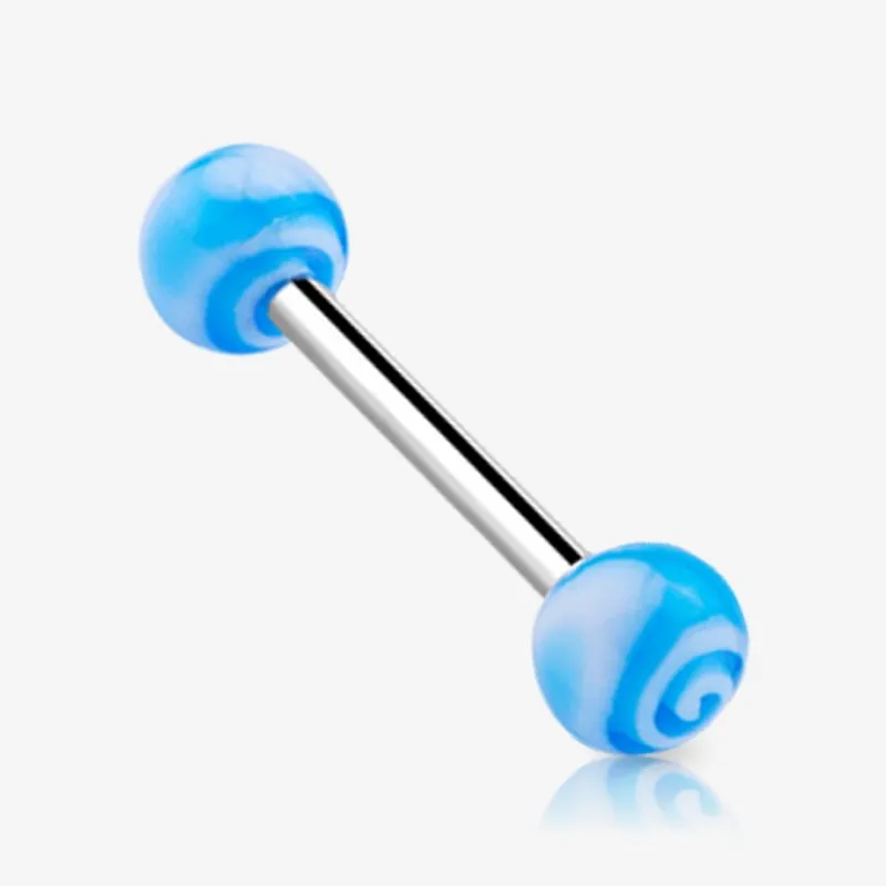 Piercing Barbell de Aço Cirúrgico - Bolinha Doce - Piercings Retos