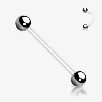 Piercing Barbel Surface BioFlex em material flexível e seguro