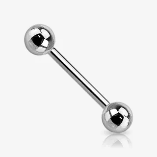Piercing Barbell de Titânio com strass e rosca interna
