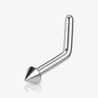 Piercing Nariz L Titânio com Strass Press Fit Antialérgico