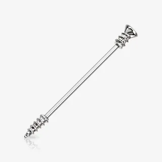Piercing Transversal de Aço Cirúrgico - Parafuso - Piercings Transversal