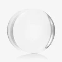 Alargador Plug Vidro Transparente com Design Minimalista