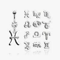 Piercing Umbigo Símbolos do Zodíaco