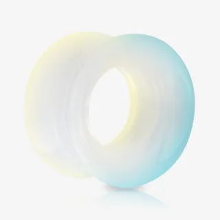 Alargador de Pedra da Lua com design vazado em opalita