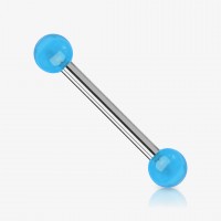 Piercing Língua Prateado Bolinha com estilo moderno