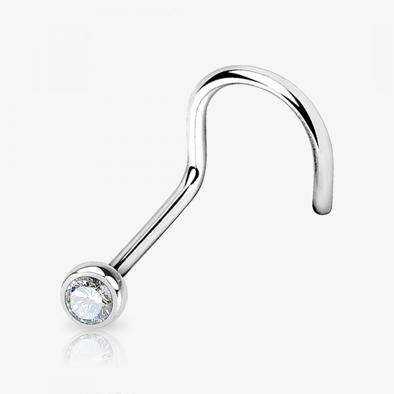 Piercing Nariz U Strass Cravado - Cristal - Piercings de Nariz