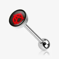 Piercing Língua Anarquismo em Aço | Estilo e Identidade Punk