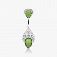 Piercing Umbigo Imperial com Design Luxuoso e Feminino