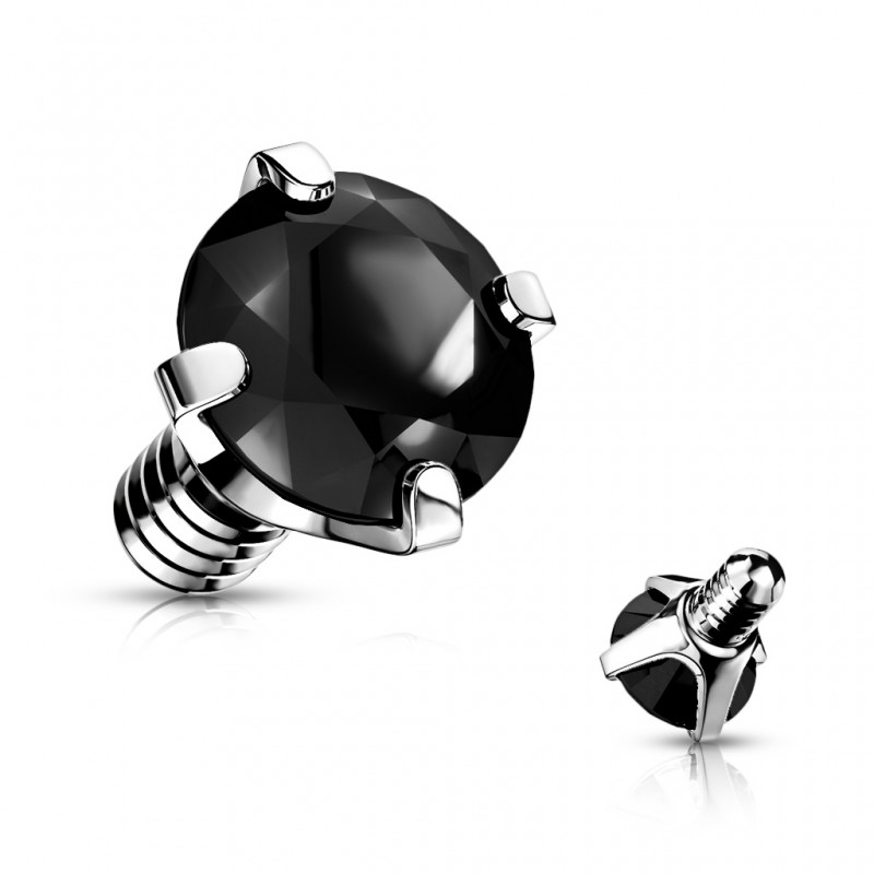 Zircônia Cravada Para Base Microdermal - Piercings Microdermal