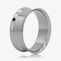 Alargador de Aço Prateado Flangeado - Estilo Seguro | ALARGS