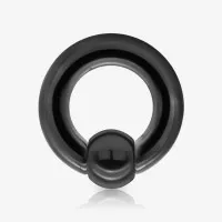 Argola de Acrílico Preto - Captive é na ALARGS