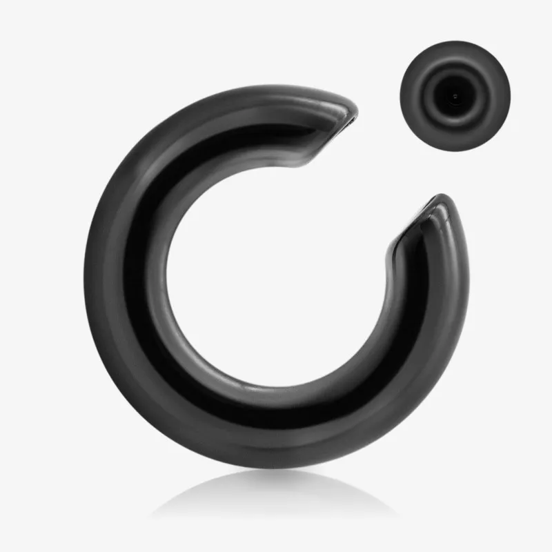 Argola de Acrílico Preto - Captive - Argola