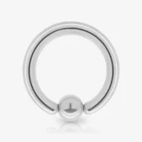 Piercing Captive de Aço Cirúrgico Prata 3mm
