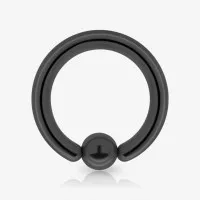 Piercing Captive de Aço Cirúrgico Preto 3mm