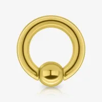 Piercing Captive de Aço Cirúrgico Dourado 4mm