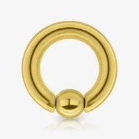 Piercing Captive de Aço Cirúrgico Dourado 5mm