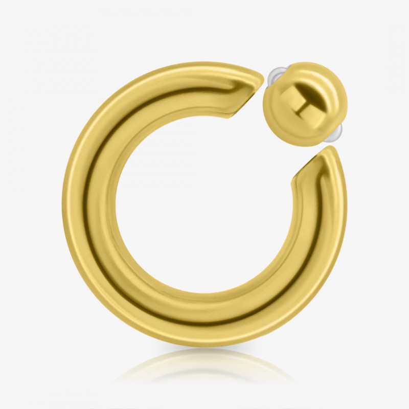 Piercing Captive de Aço Cirúrgico Dourado - 5mm - Piercings Captive