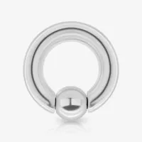 Piercing Captive de Aço Cirúrgico Prata 6mm