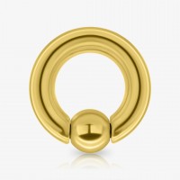 Piercing Captive de Aço Cirúrgico Dourado 6mm