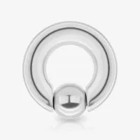 Piercing Captive de Aço Cirúrgico Prata 8mm