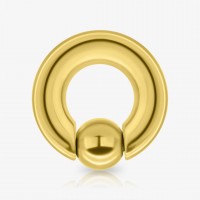 Piercing Captive de Aço Cirúrgico Dourado 8mm