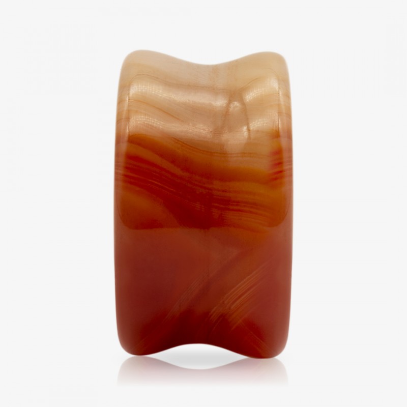 Plug de Pedra Ágata Vermelha - Pedra