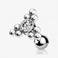 Piercing Barbell Triângulo – Design Feminino e Seguro