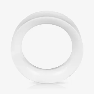 Alargador Plug Acrílico Branco - Resina