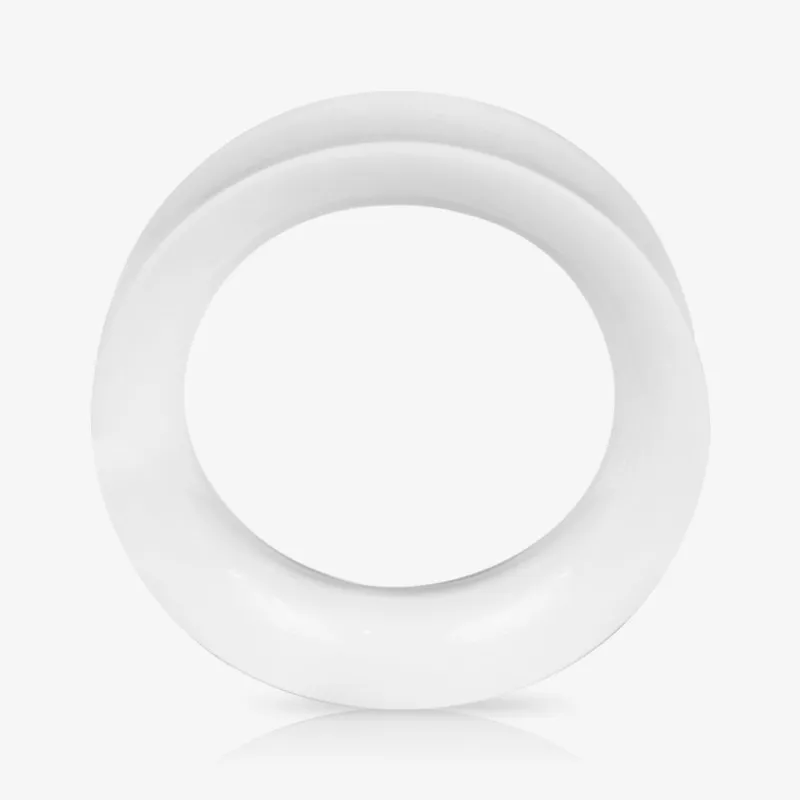 Alargador Plug Acrílico Branco - Resina